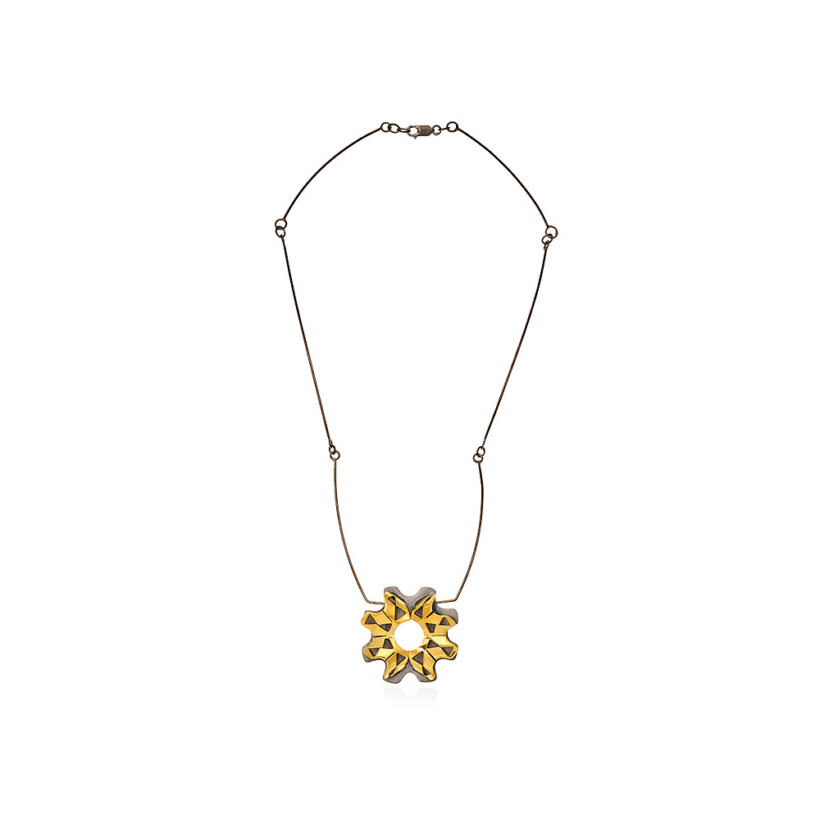 water lily pendant - lefflow jewelry